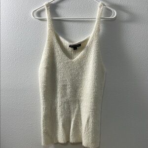 Women's Cream Knit Tank Top